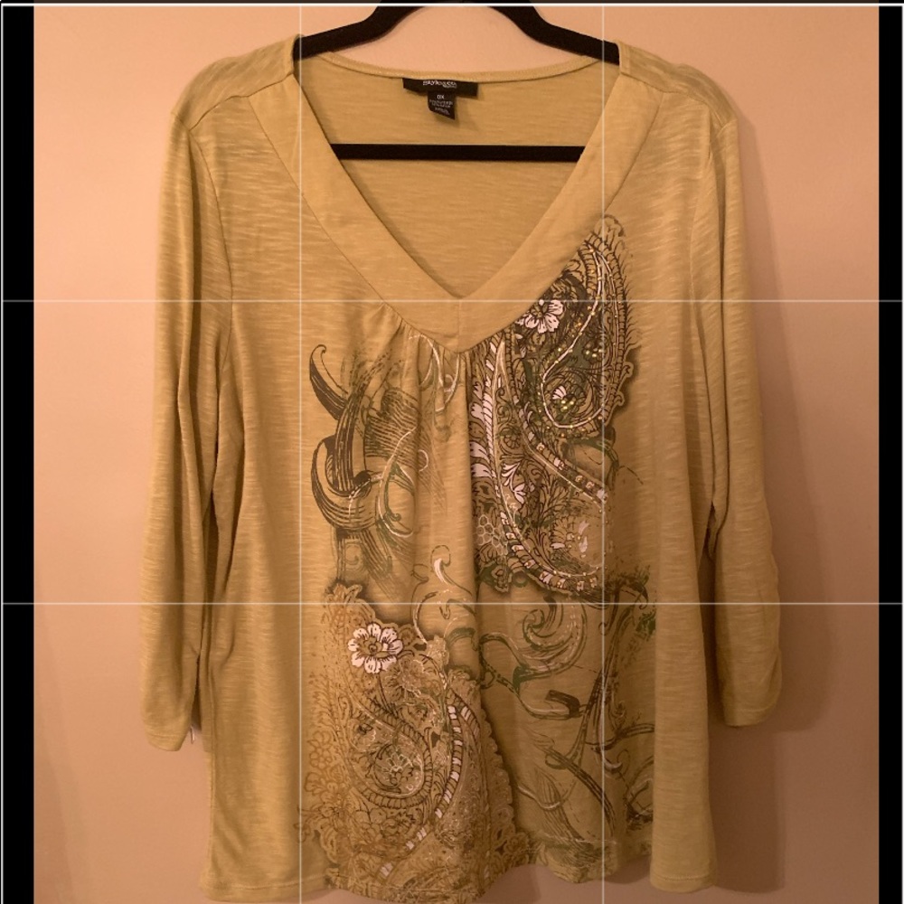 Paisley Studded Shirt by Style & CO. OX